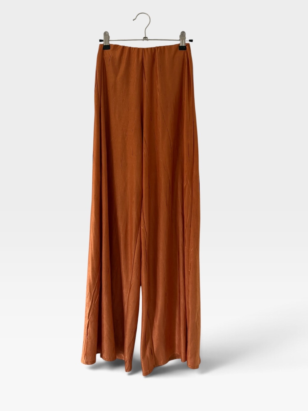Zara Tie-Front Wide-Leg Jumpsuit in Rust - Picture 10 of 11